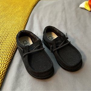 Hey Dudes toddler dark grey gray shoes